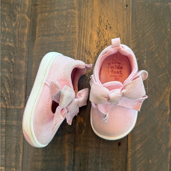 Stride Rite Pink Baby Walker Shoes with Bow size 6 months - Picture 1 of 4